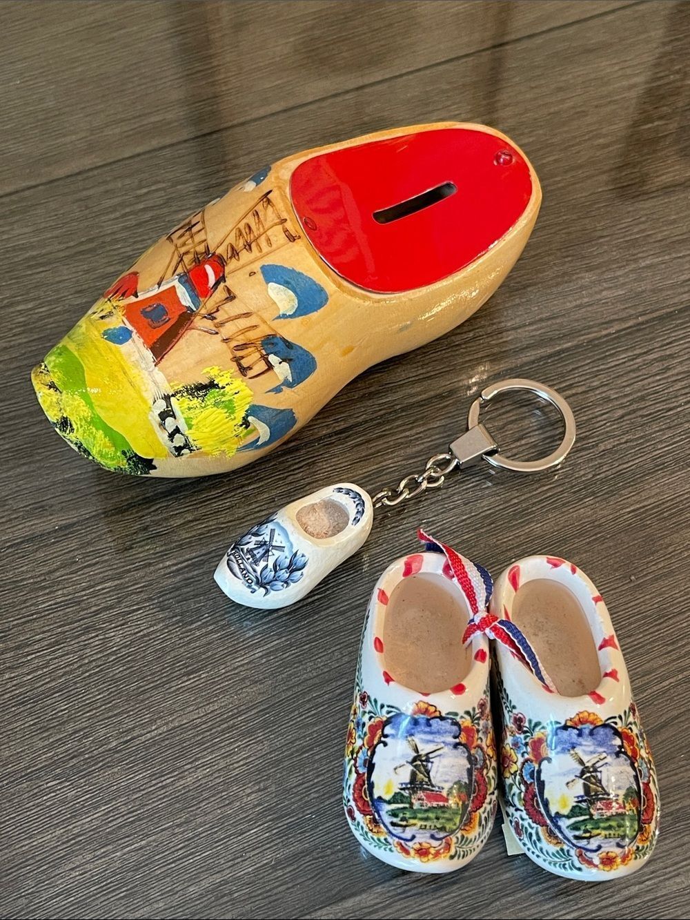 Vintage Wooden Shoe / Wooden Clog From Holland Bank